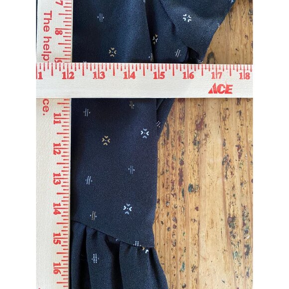 Ro & De Womens Black Short Sleeve Mini Dress S Polyester Back‎ Zipper Round Neck - Picture 7 of 8